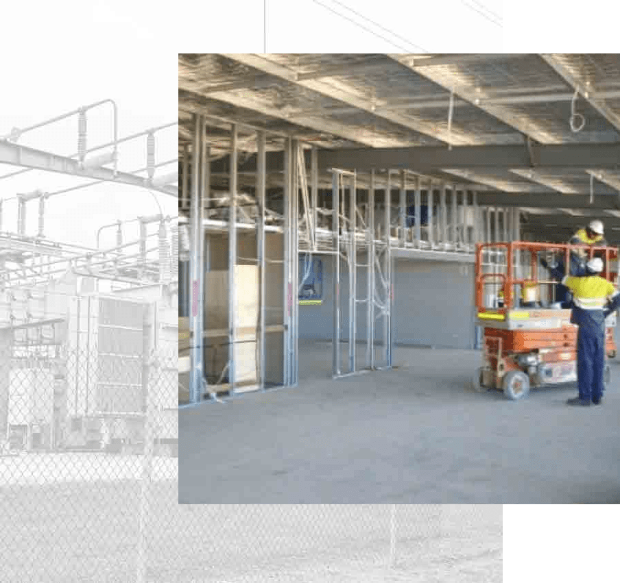 Construction workers inside the airport terminal - MM & IM Local Infrastructure  