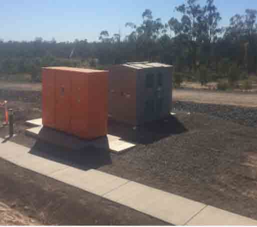 Industrial power generators in the construction site - MM & IM Local Infrastructure